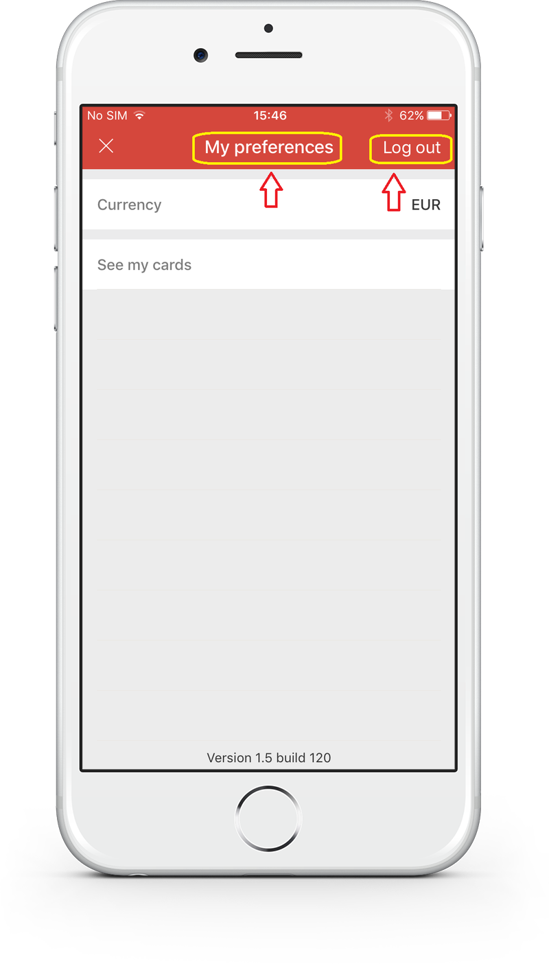 Le bouton de déconnexion est mal placé dans le menu