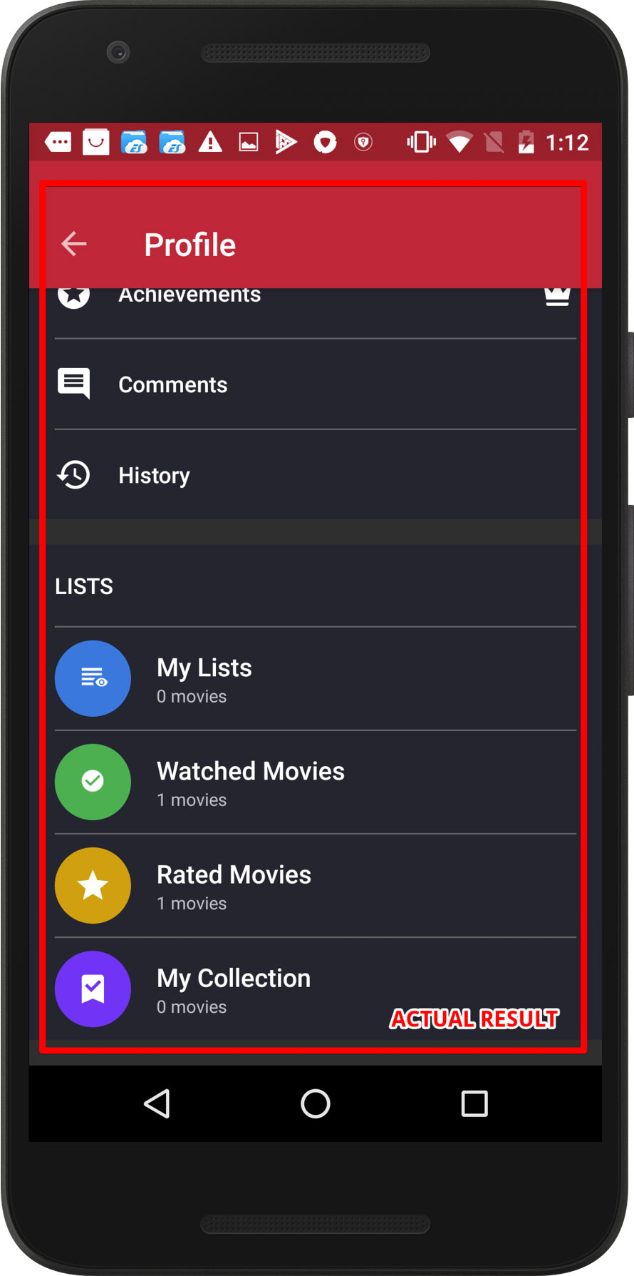 Le bouton DISCOVER MOVIES ne redirige pas vers l’écran Discover