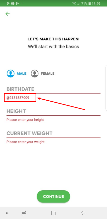 Message d’erreur incorrect dans le champ Date de naissance sur la page « Let’s Make This Happen ! »