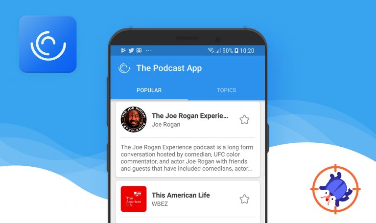 L’application de podcast pour Android : Weekly Bug Crawl par QAwerk