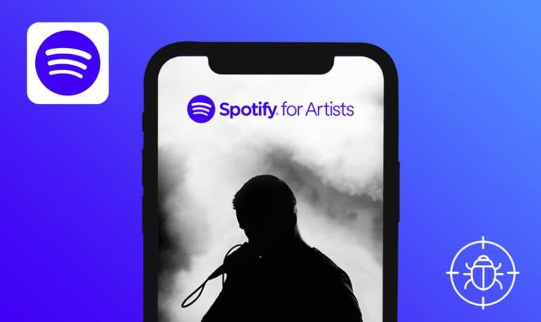 Bogues trouvés dans Spotify (pour artistes) pour iOS
