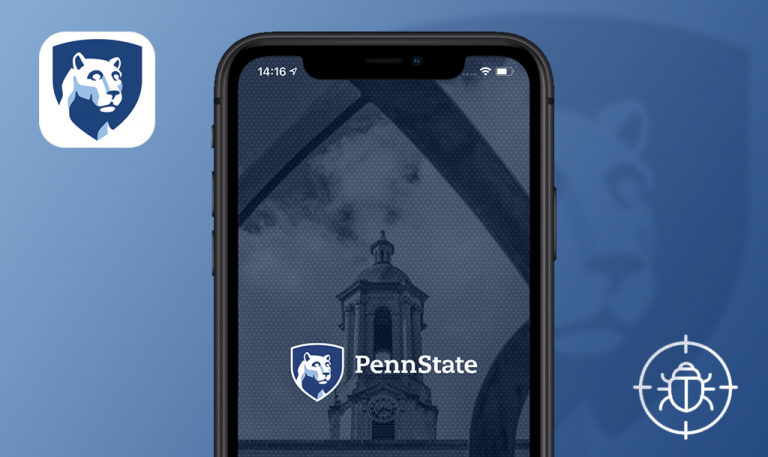 Bugs trouvés dans Penn State Go pour iOS