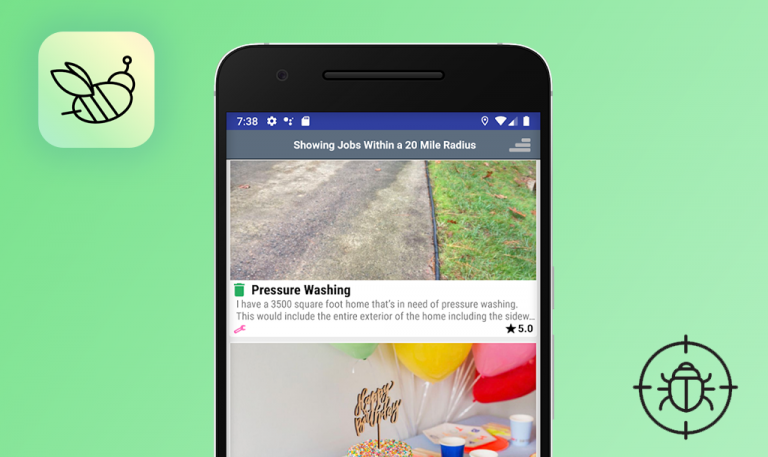 Bugs trouvés dans Bidbud pour Android