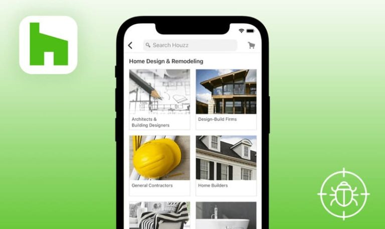 Bugs trouvés dans Houzz pour iOS