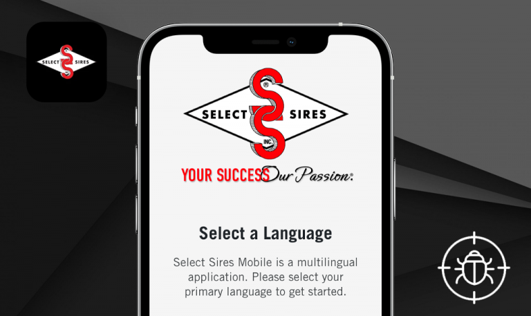 Bugs dans Select Sires pour iOS