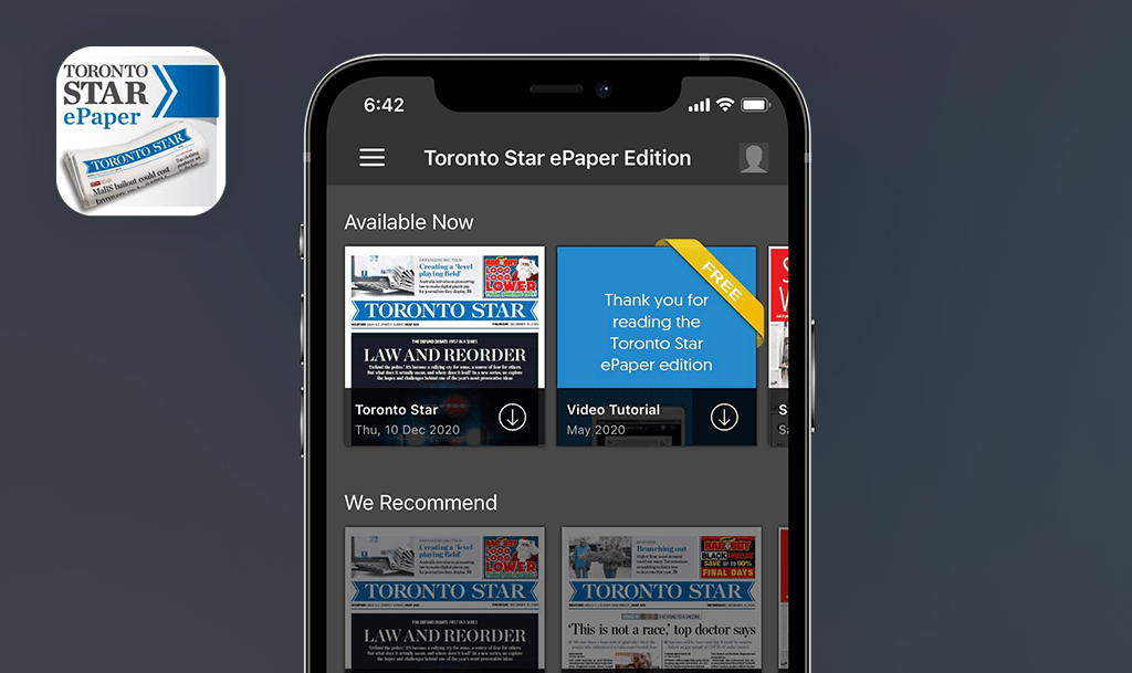 Bugs trouvés dans l’édition ePaper du Toronto Star pour iOS