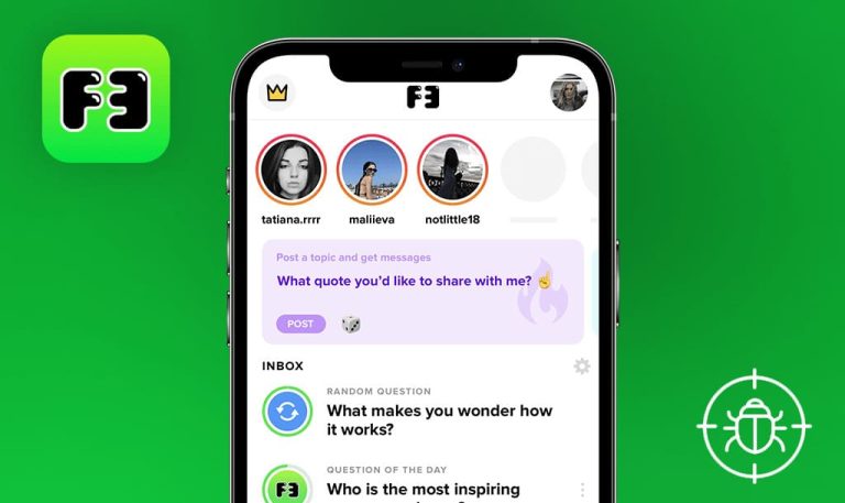 Bugs trouvés dans F3 pour iOS