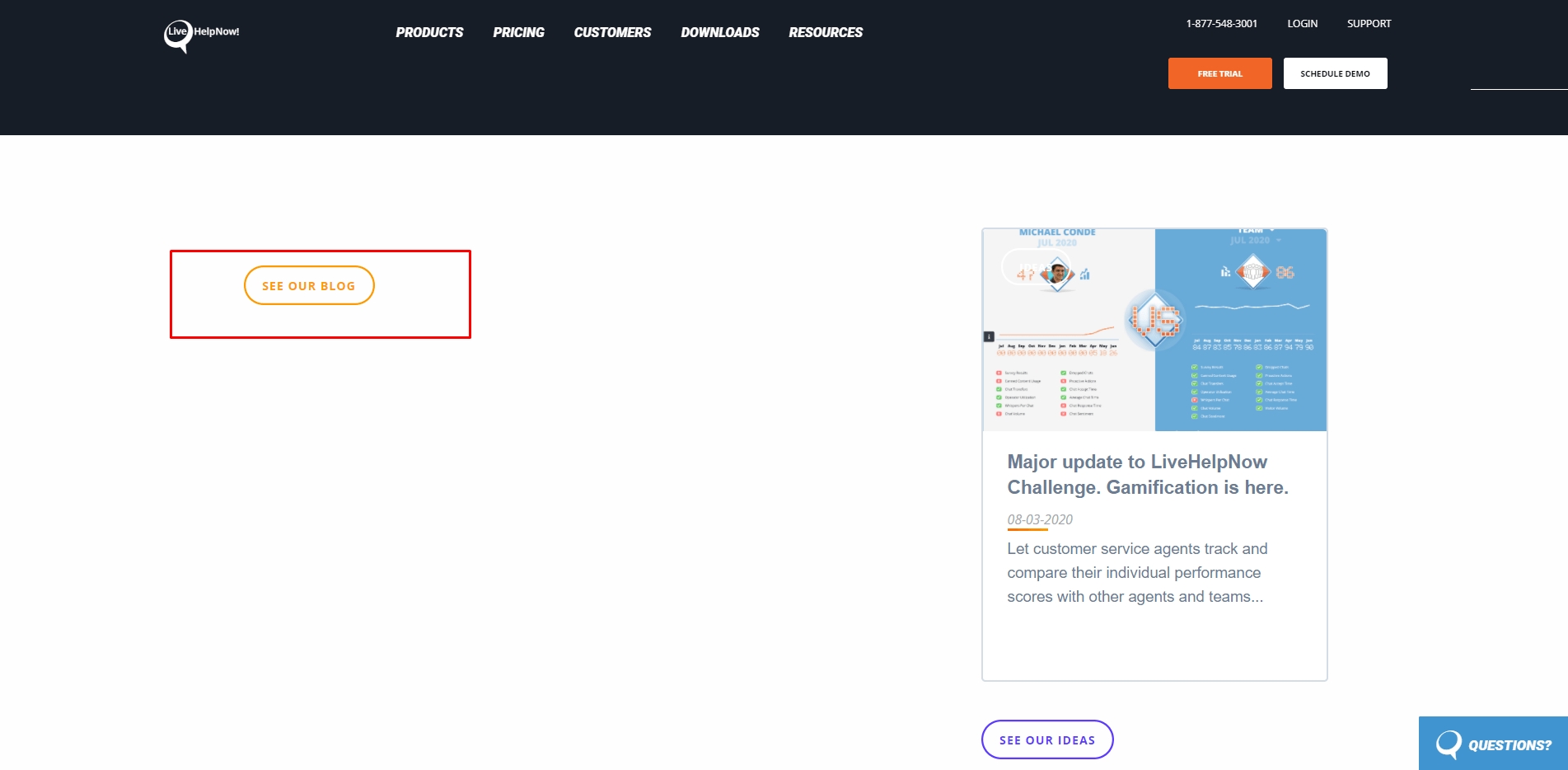 L’image « Blog » n’est pas affichée sur la page « FAQ »