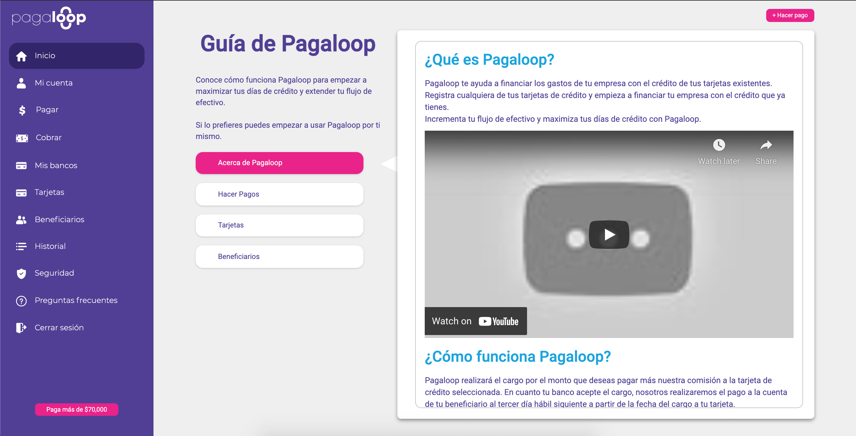 L’utilisateur ne peut pas regarder une vidéo
