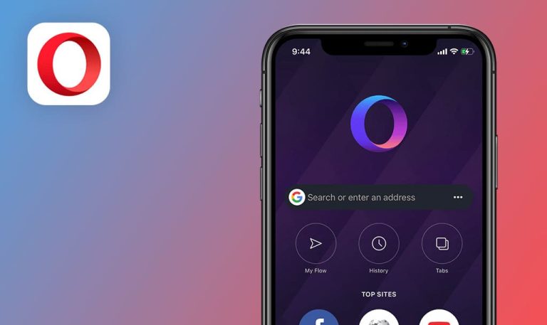 Erreurs trouvées dans le navigateur Web Opera Touch pour iOS