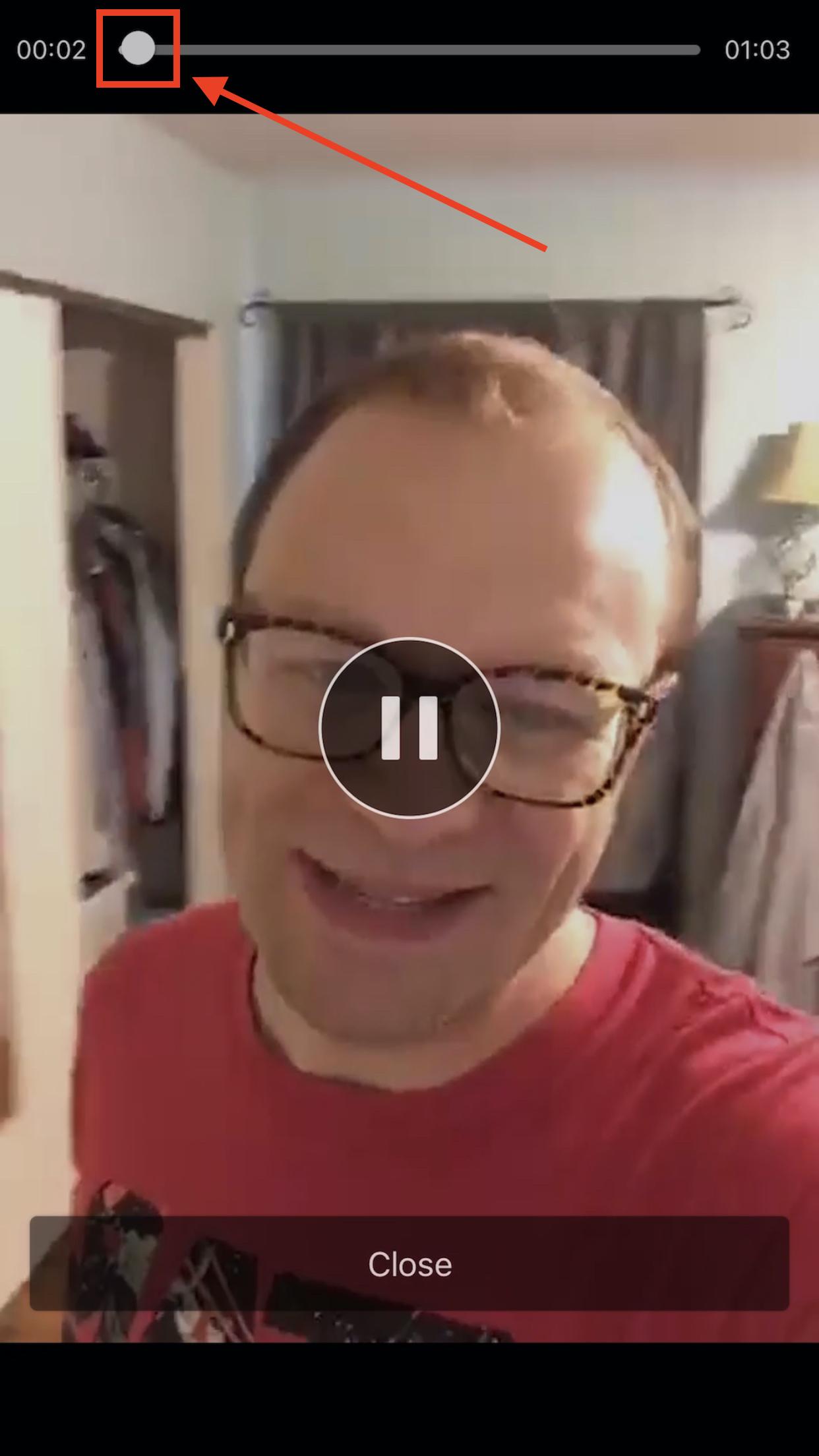 Impossible de rembobiner la vidéo