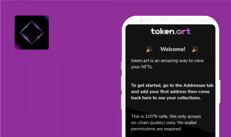 Bugs trouvés dans le visualiseur de portefeuille NFT token.art pour Android