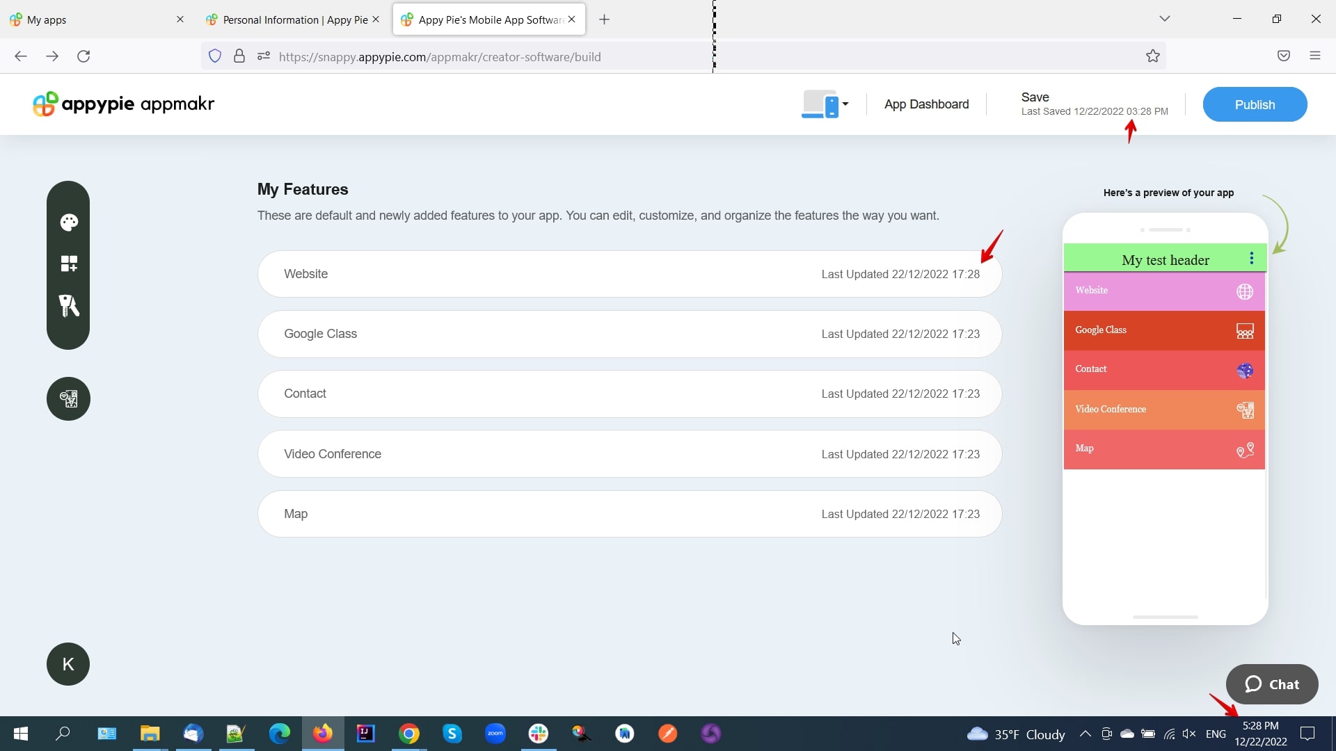 La mauvaise heure locale est affichée dans le bloc « Enregistrer » après la modification de l’application