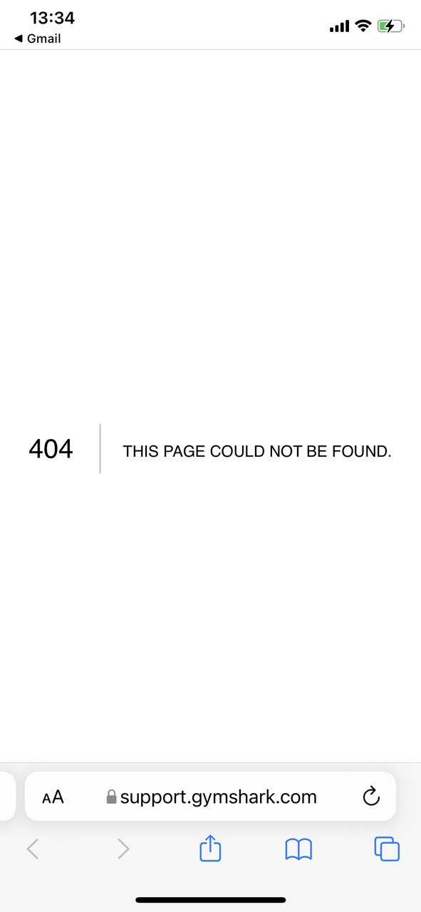 Une erreur 404 s’affiche après avoir cliqué sur le bouton « Support »