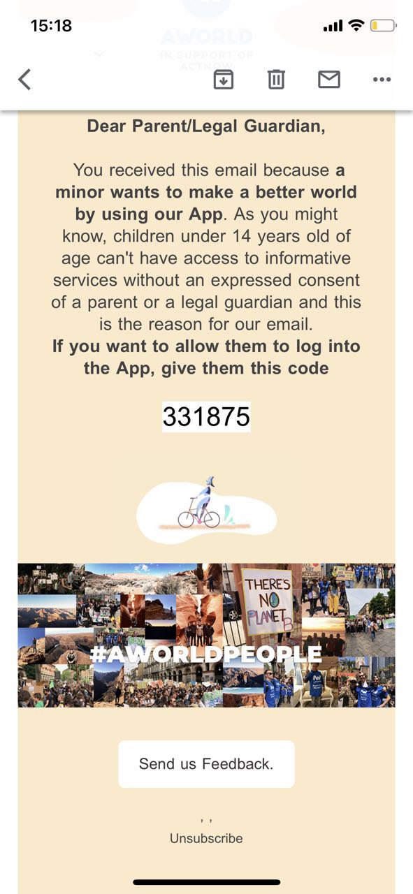 Un pied de page d’e-mail invalide s’affiche dans l’e-mail de permission du parent