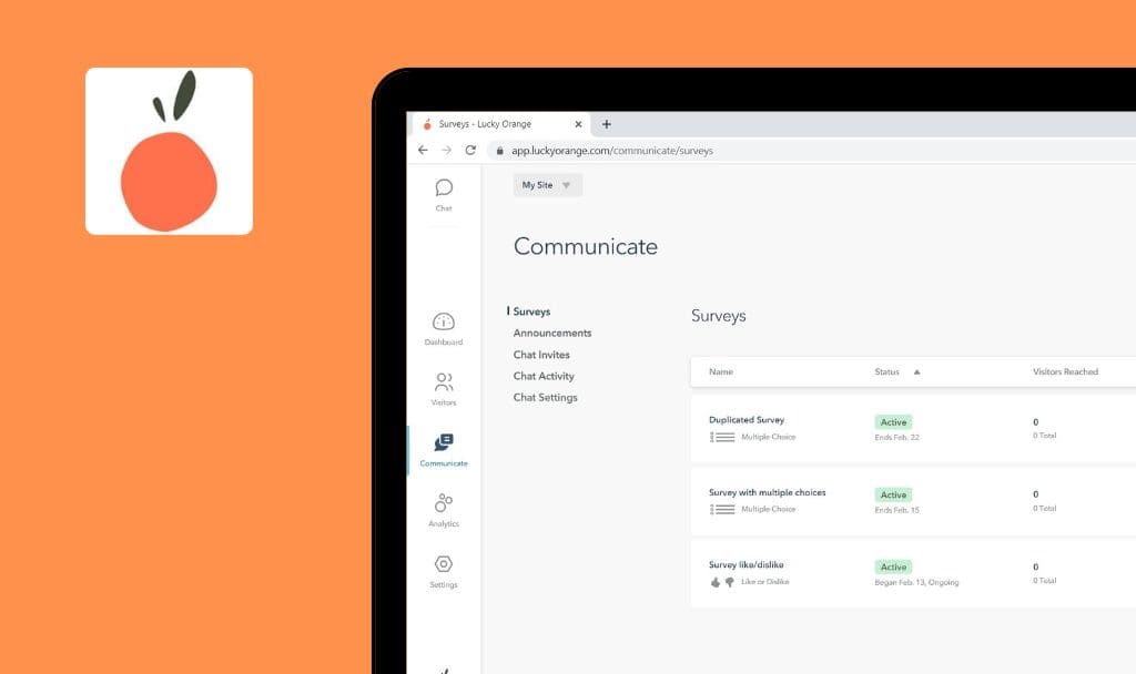Problèmes trouvés dans Lucky Orange SaaS