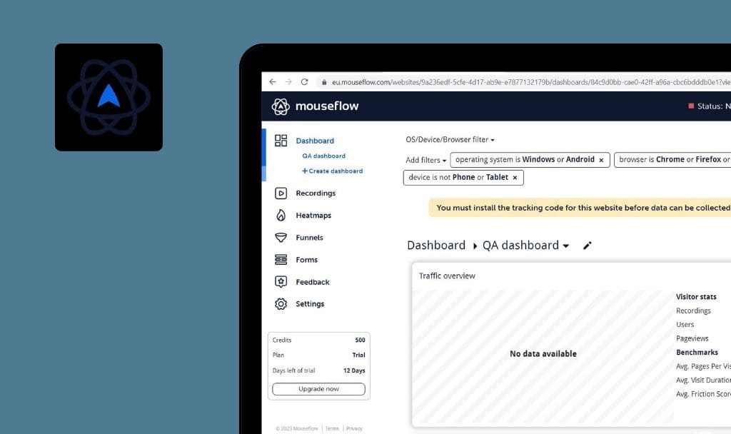 Bugs trouvés dans Mouseflow SaaS