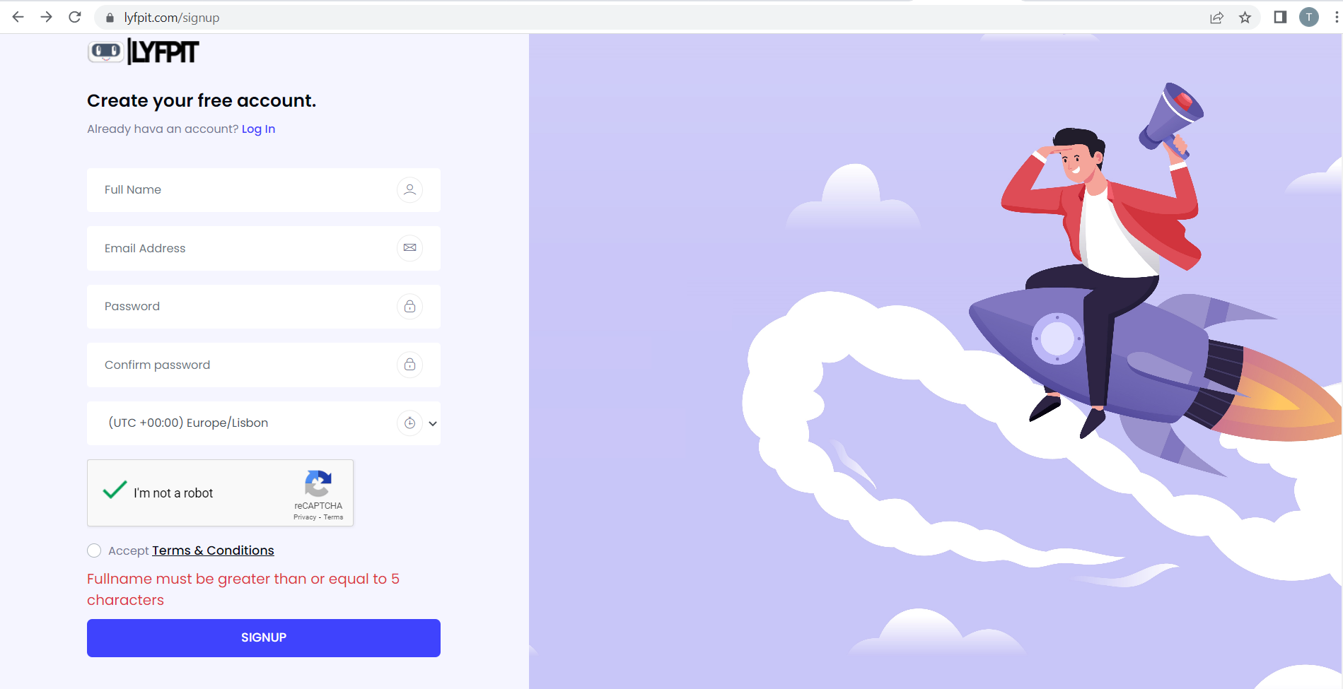 Fautes d’orthographe dans les étiquettes et les messages de validation du formulaire « Inscription »