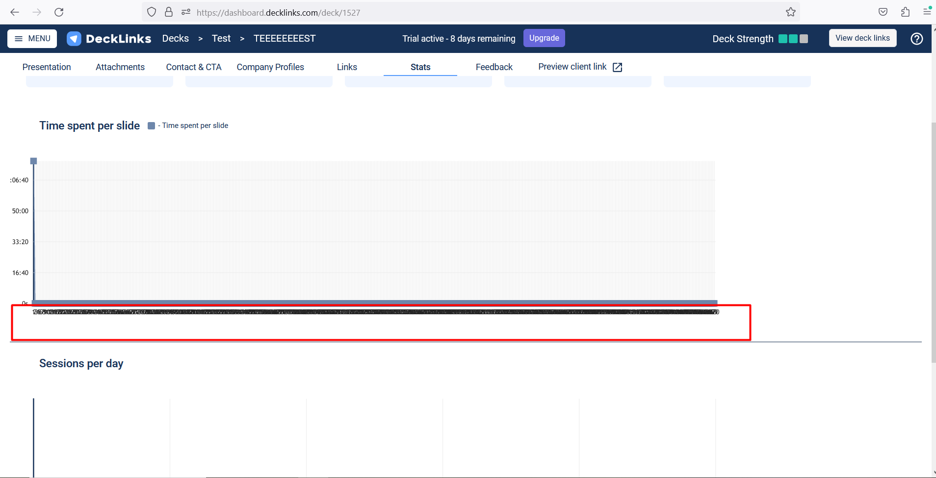 Les numéros de page sont compressés