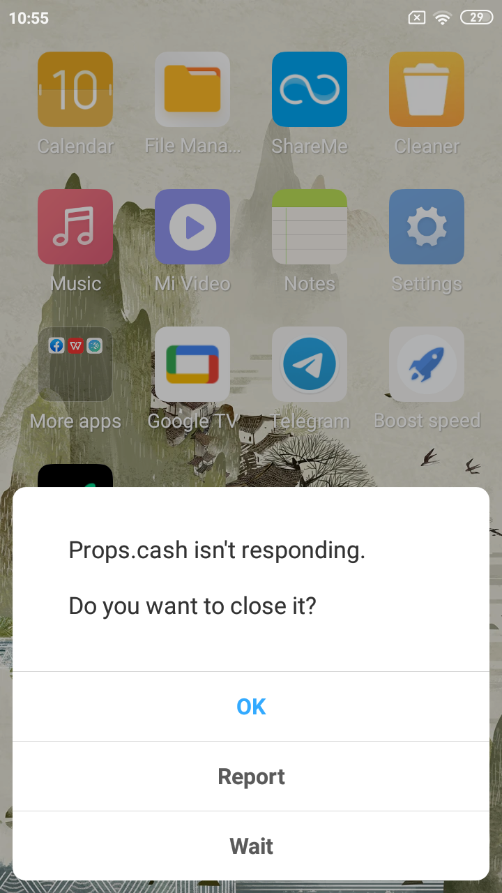 L’application plante lors de la tentative de connexion
