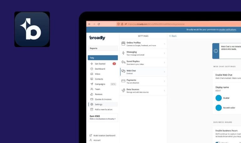 Erreurs détectées dans Broadly SaaS