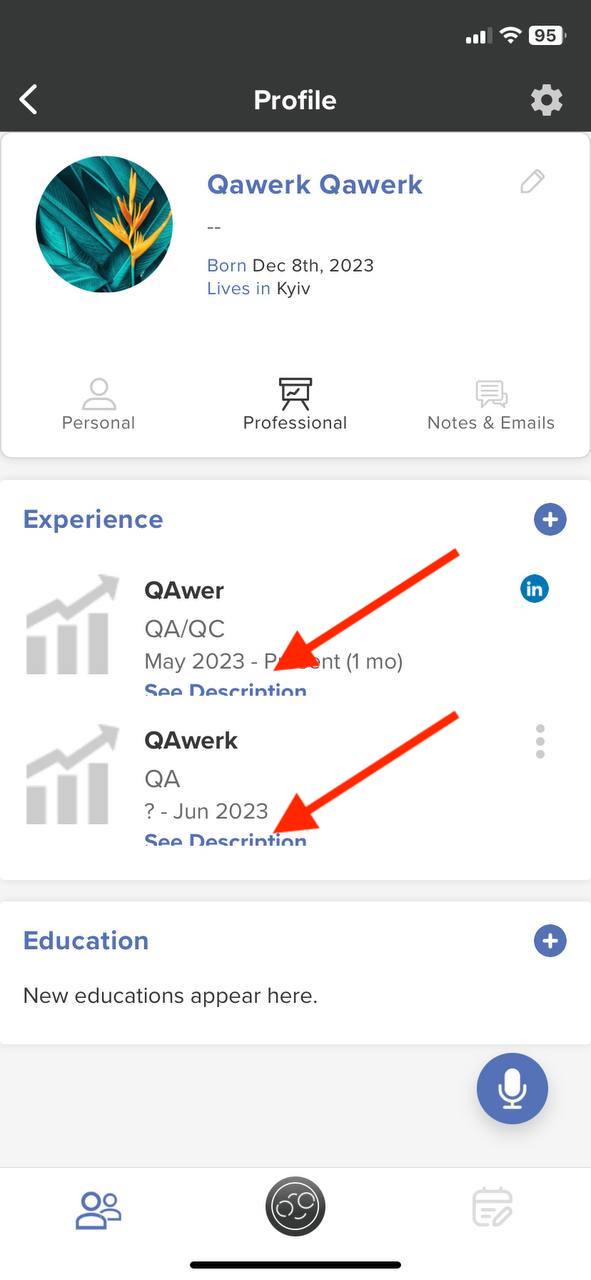 Le bouton « Voir la description » est tronqué