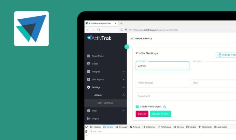 Bugs trouvés dans ActivTrak SaaS