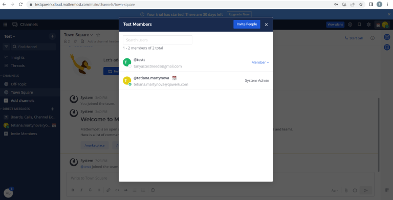Aucun bug trouvé après l’invitation de nouveaux membres