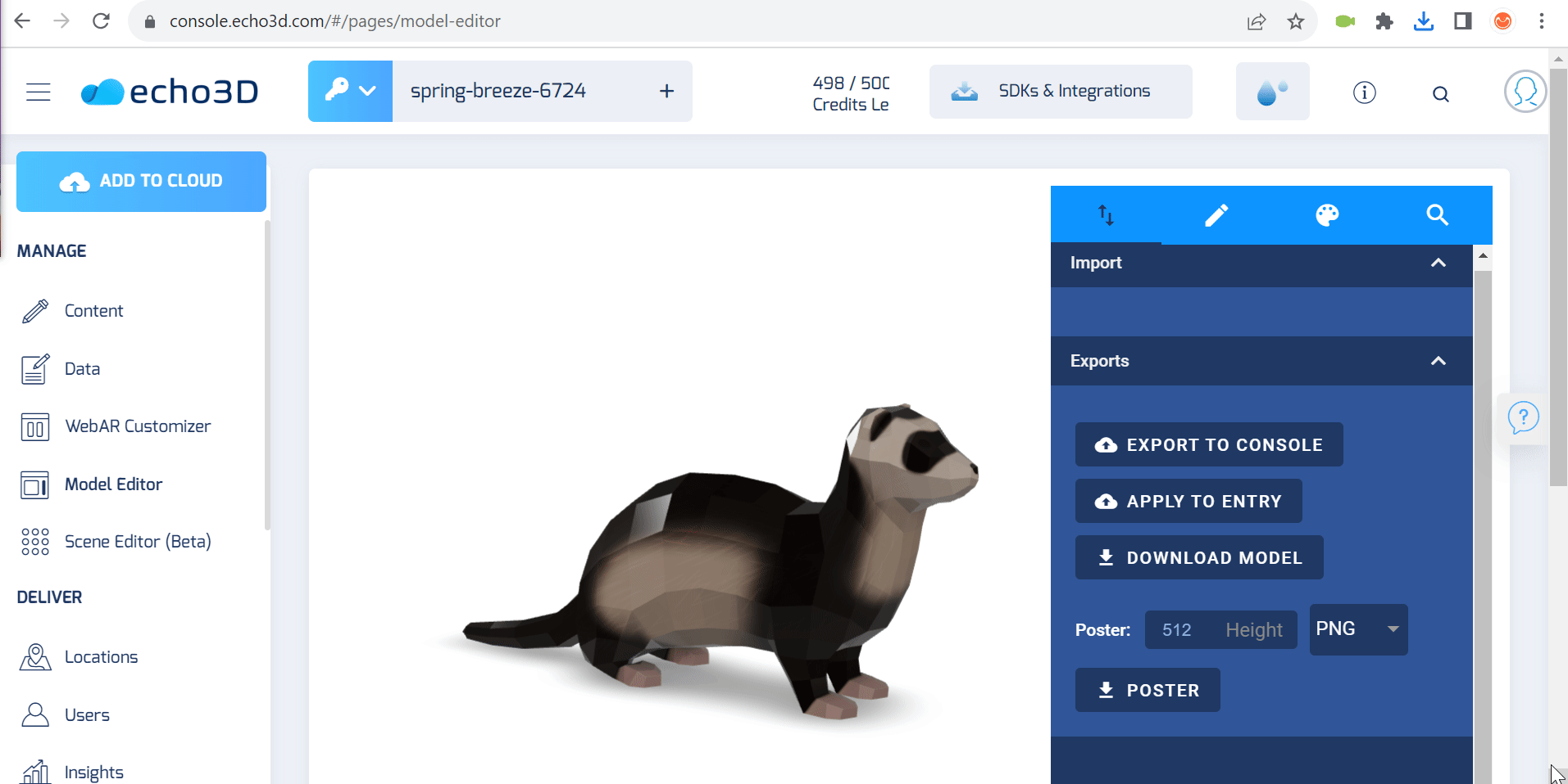 Le modèle clignote à l’écran lors du chargement