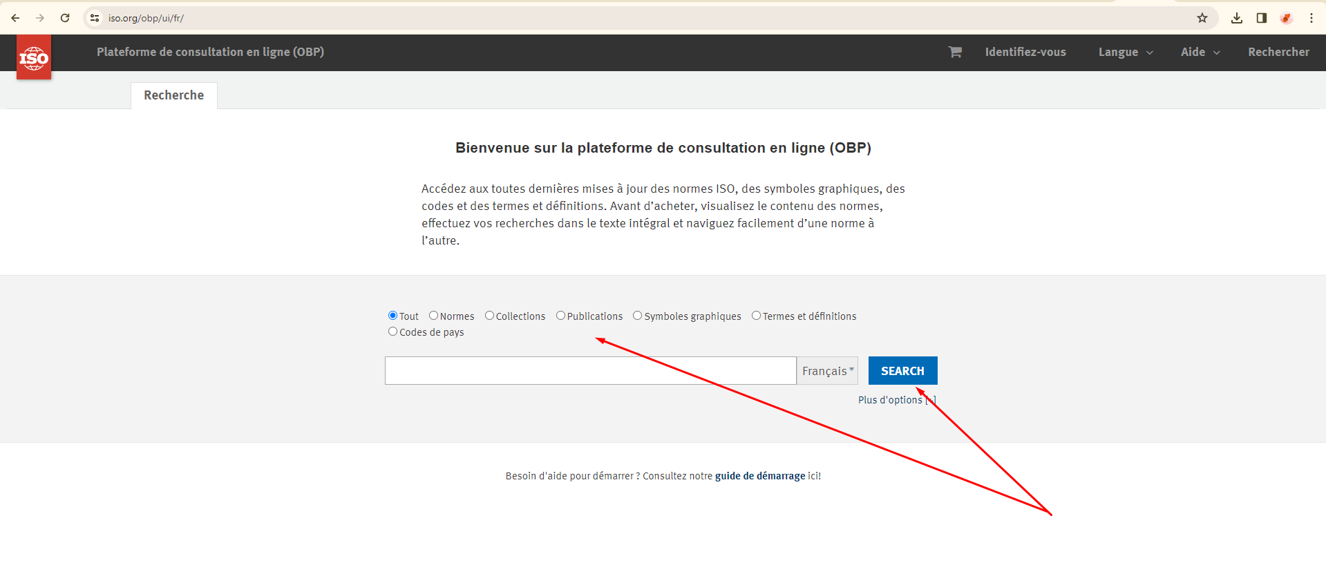 La page OBP n’est pas correctement traduite en français