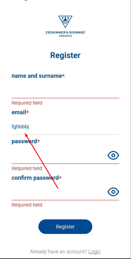 Le champ e-mail manque de validation