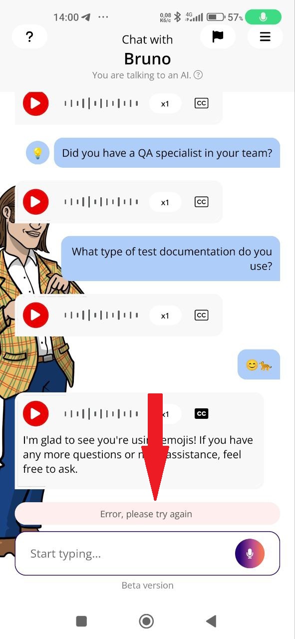 Erreur lors du traitement d’un message vide