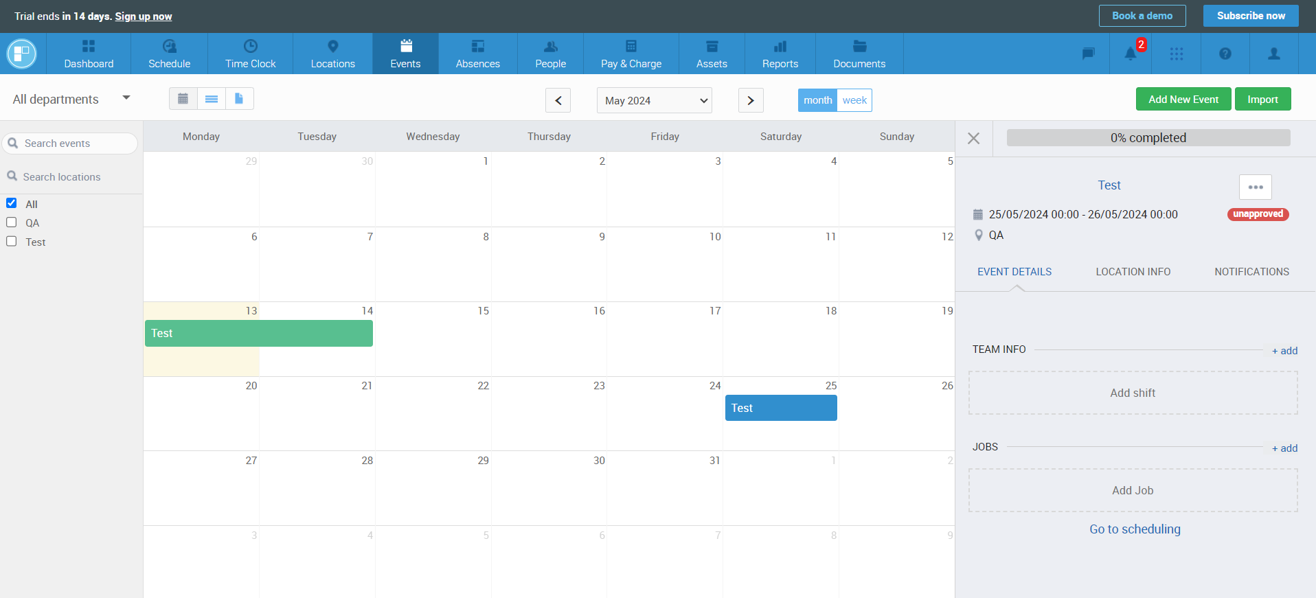 La synchronisation du calendrier échoue entre les versions web et mobile