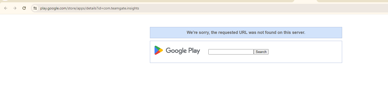 Le lien de téléchargement de l’application Google Play ne fonctionne pas