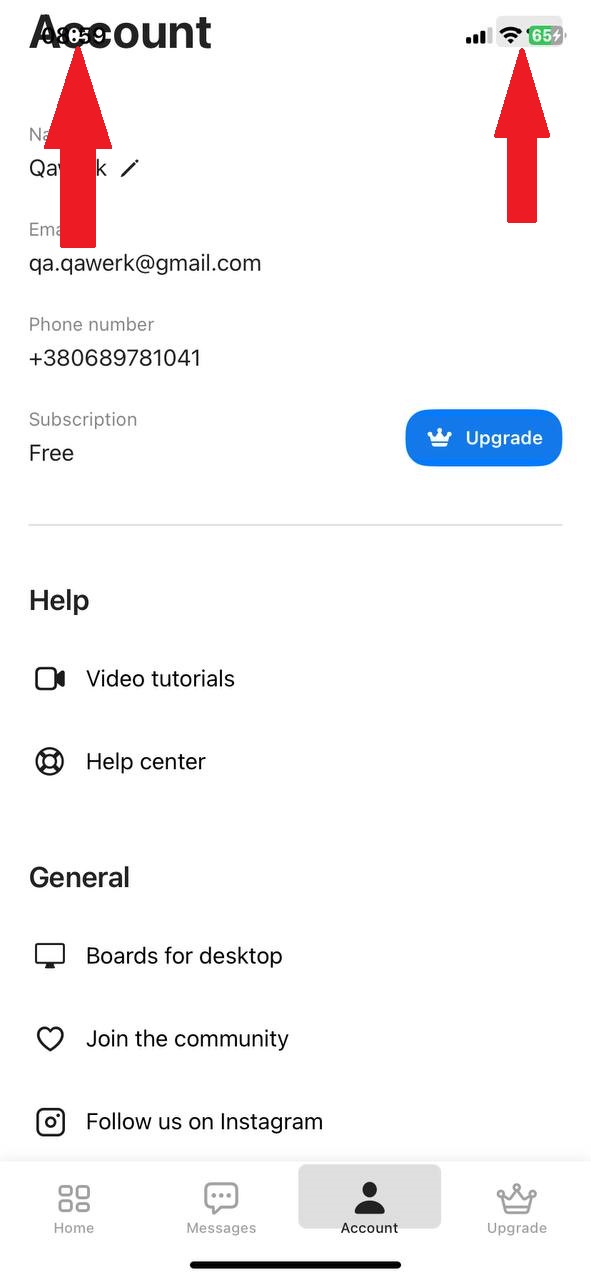 Le contenu de l’application chevauche la barre d’état