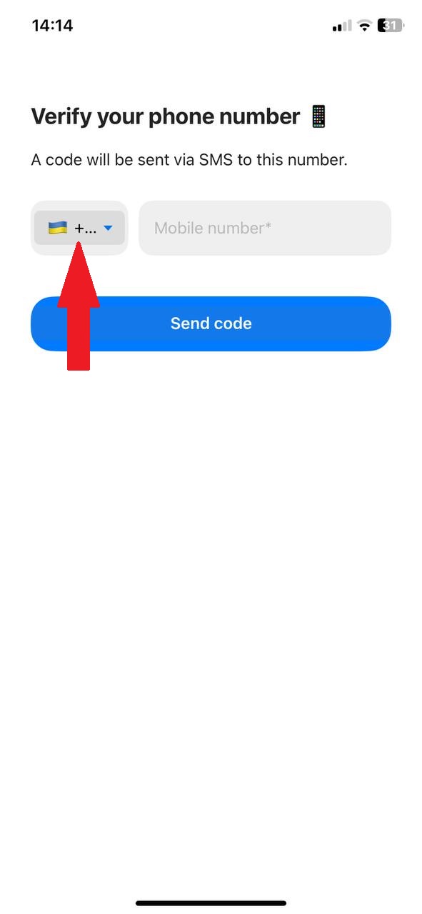 Code pays manquant pour le téléphone mobile lors de l’inscription