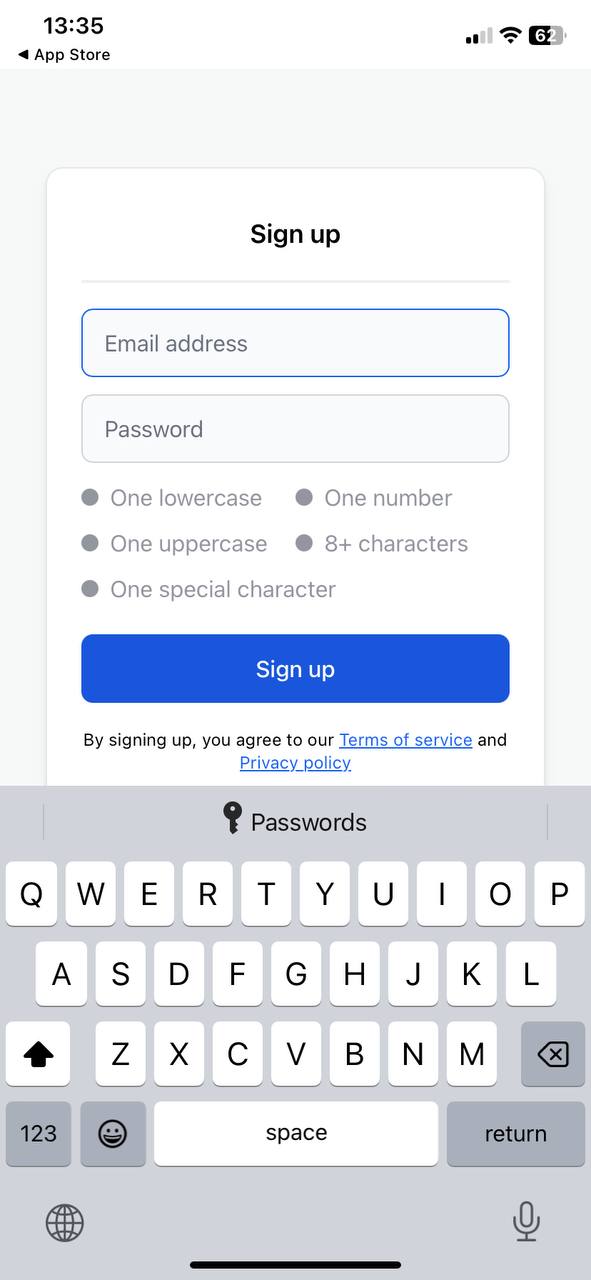 Le champ de saisie d’e-mail déclenche le clavier texte au lieu du clavier d’e-mail