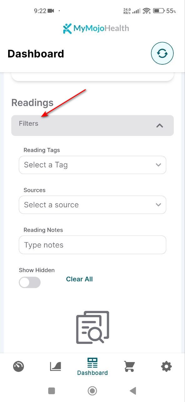 Le placeholder du filtre est décalé vers le haut