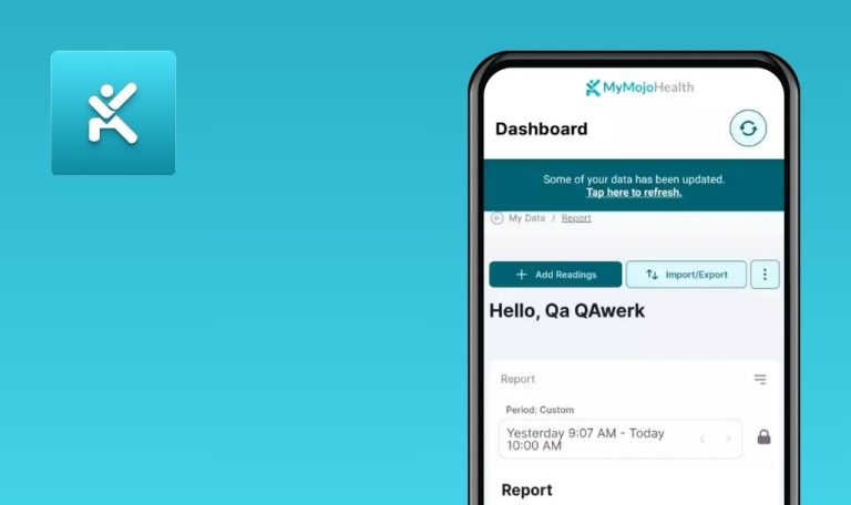 Bugs trouvés dans MyMojoHealth pour Android
