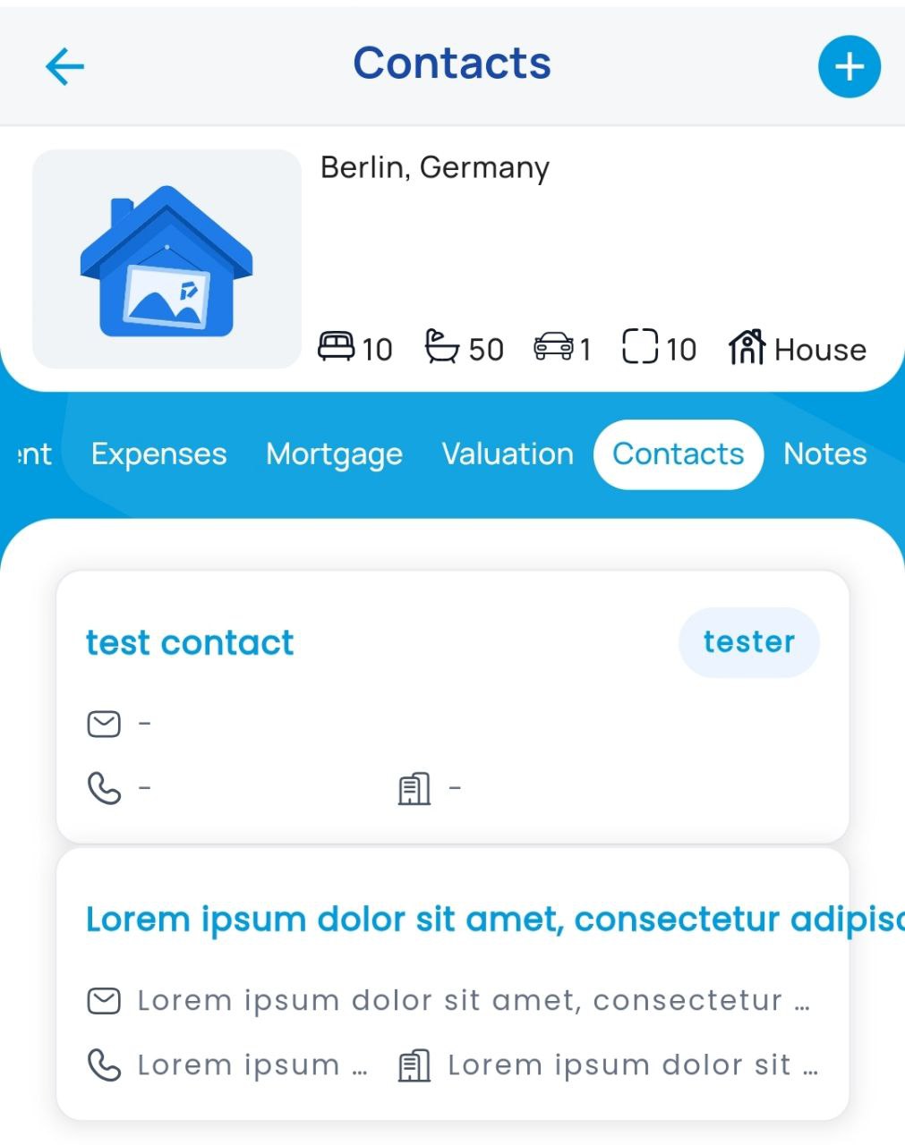La « Carte de contact » n'affiche pas correctement les noms de contact longs