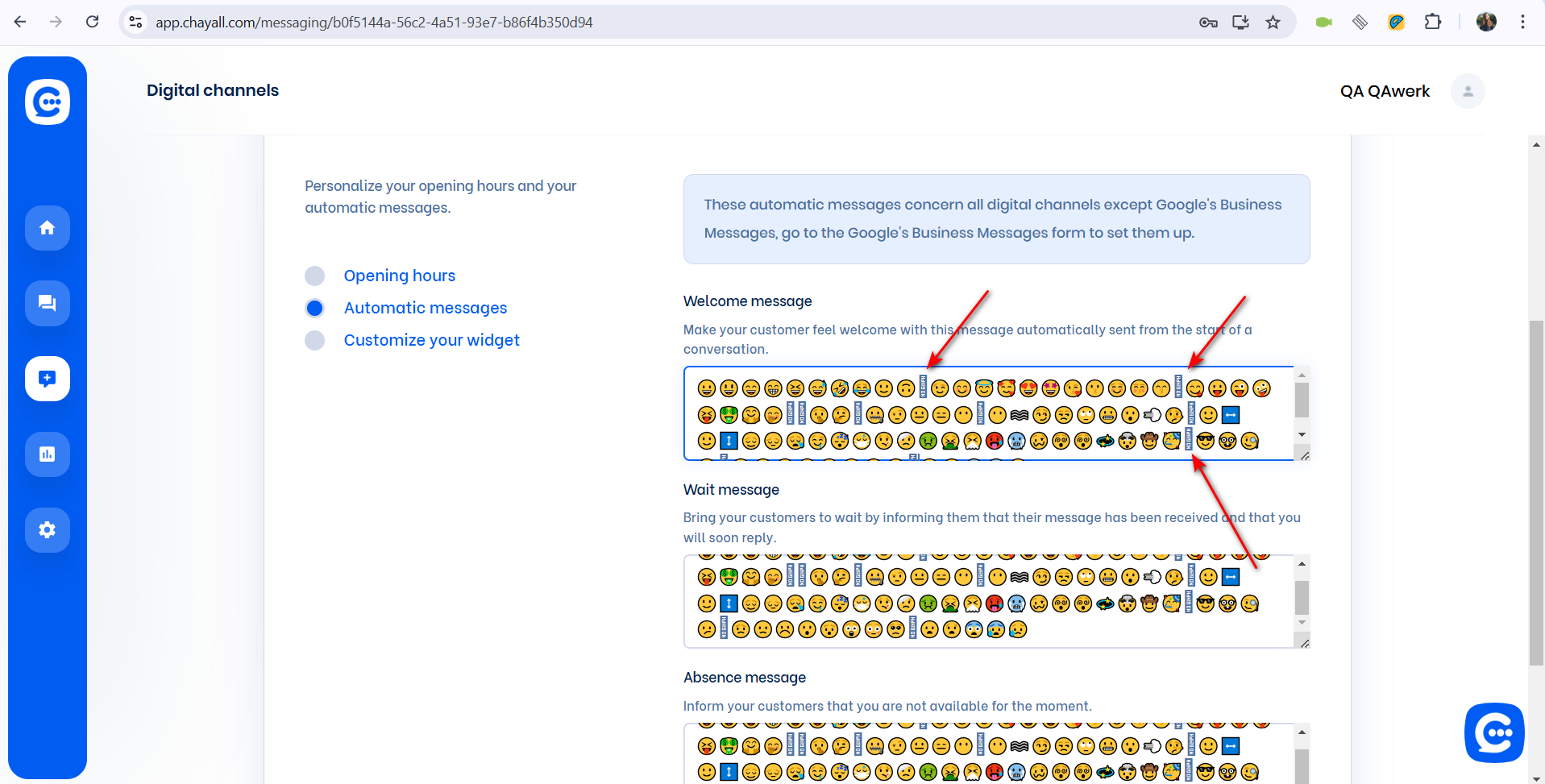 Tous les émojis standard ne s'affichent pas dans le champ de saisie