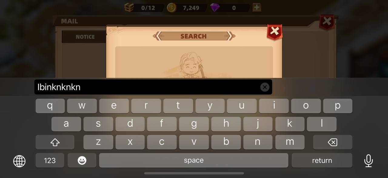 Le champ de texte est masqué par le clavier dans la recherche utilisateur