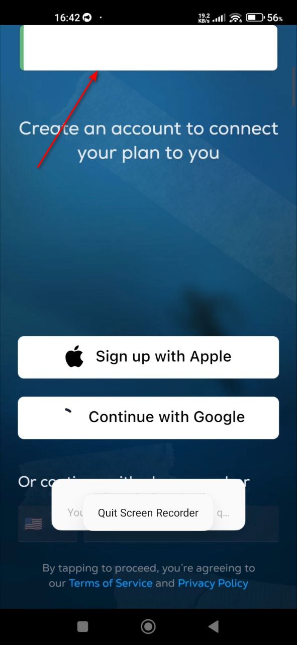 Des notifications vides s'affichent à l'utilisateur dans l'application