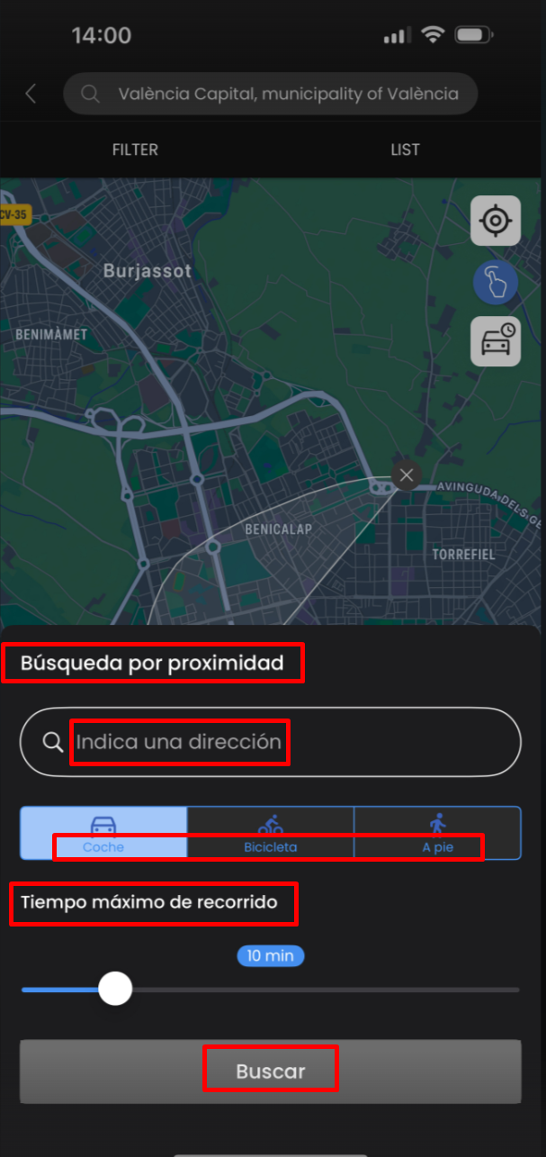 Certains éléments de l’interface utilisateur restent en espagnol même si la langue de l’application est l’anglais