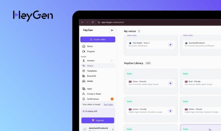 Bugs trouvés dans le SaaS HeyGen