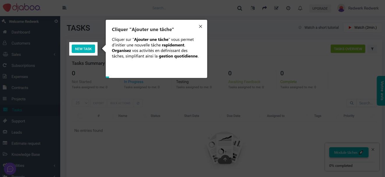 Les info-bulles et le texte de l'interface utilisateur restent non traduits (langue française visible sous les paramètres anglais)