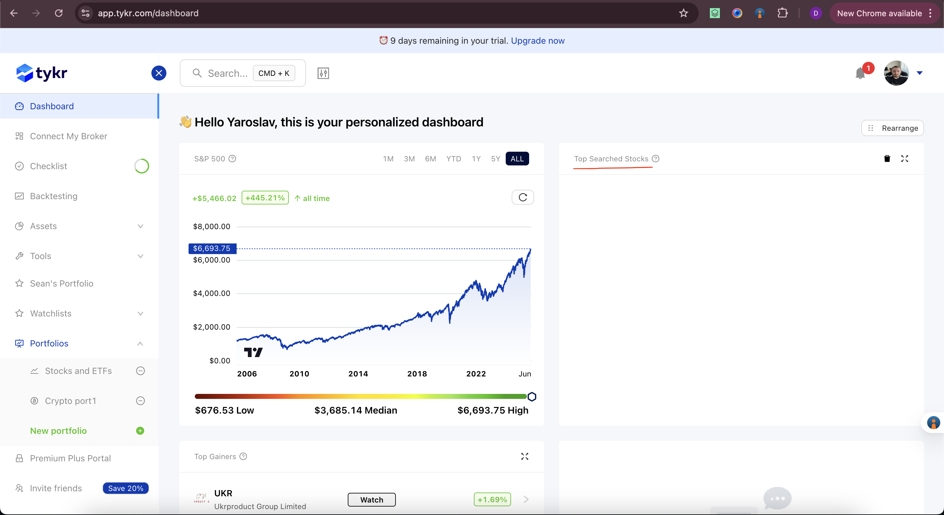 Aucun message pour un widget de tableau de bord vide