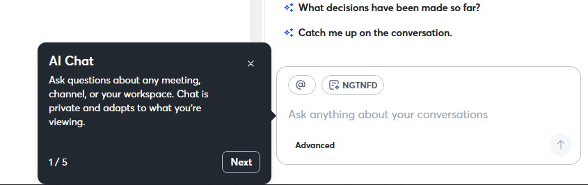 Le chatbot IA ne peut pas accéder aux messages texte en dehors des données de transcription vocale