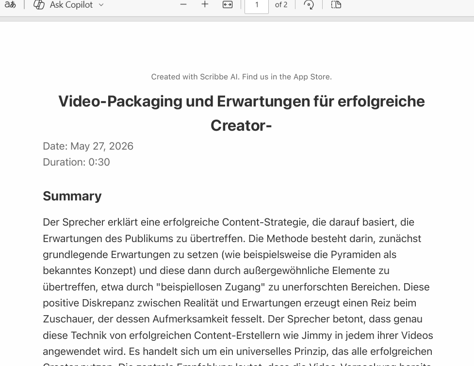 Le lien hypertexte de l’App Store est manquant dans l’exportation PDF, alors qu’il est présent dans l’exportation Word/DOCX